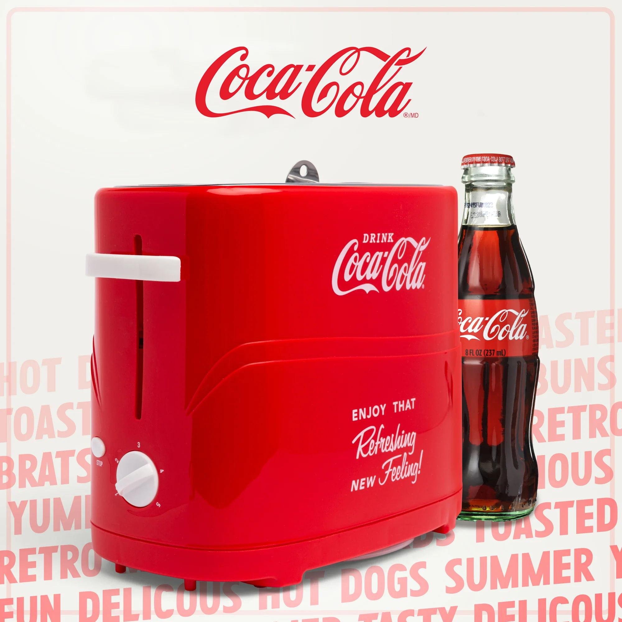 Coca-Cola® Pop-Up Hot Dog Toaster - Inhomebuy