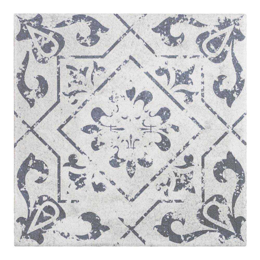 Mosaic Tile Outlet GrayWhite Matte Distressed 6X6 Porcelain Field Tile - Inhomebuy