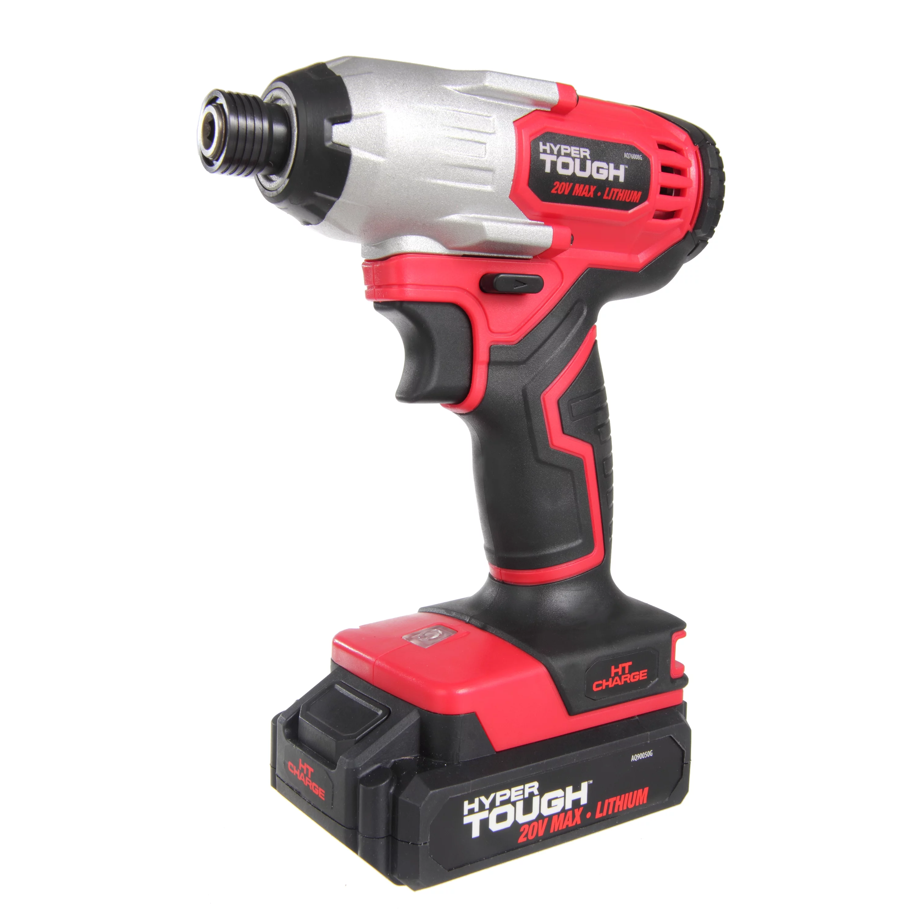 Hyper Tough 20V Max Lithium-ion Cordless Impact Driver, 1/4 inch Quick Release Chuck with 1.5Ah Lithium-ion Battery & Charger, Bit Holder & LED Light - Inhomebuy