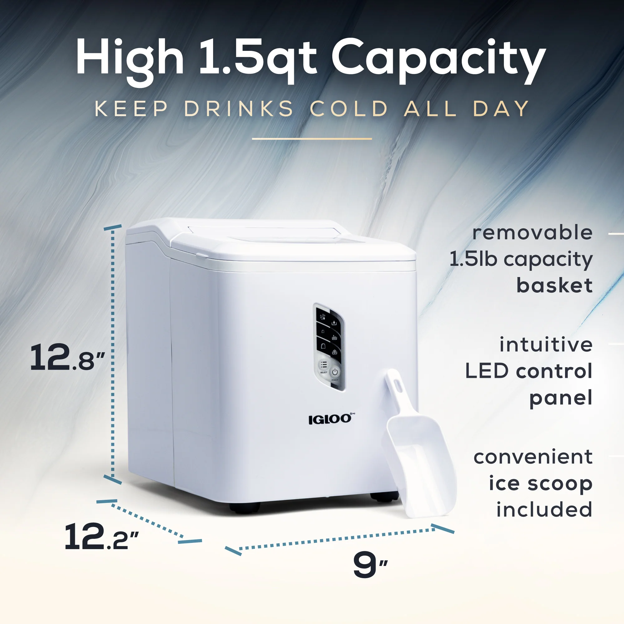 Igloo Automatic Self-Cleaning 26-Pound Ice Maker - Inhomebuy