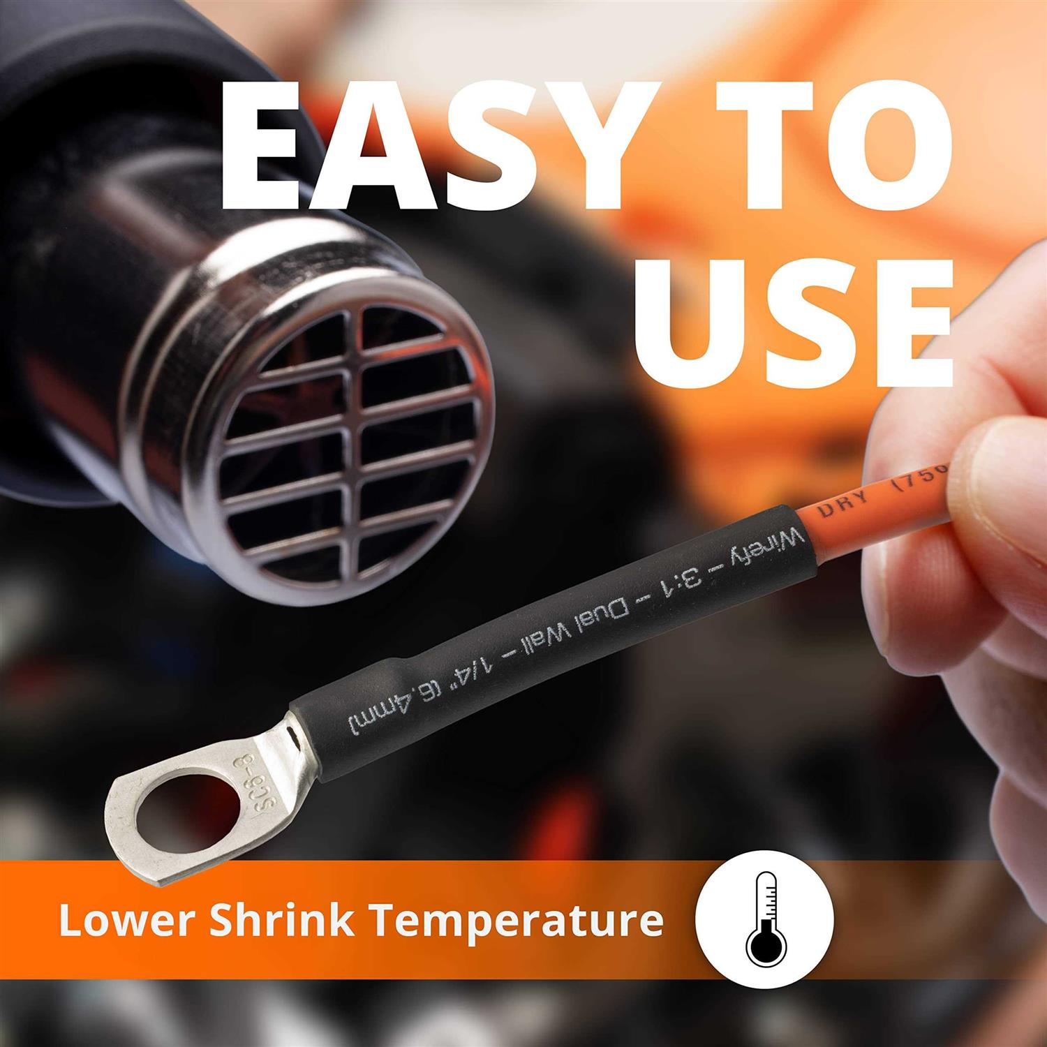 Wirefy Heat Shrink Tubing 3:1 Ratio - Inhomebuy