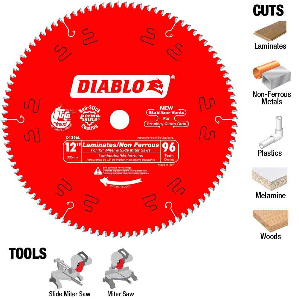 Diablo 10 50 Tooth Combination Saw Blade D1050X - Inhomebuy