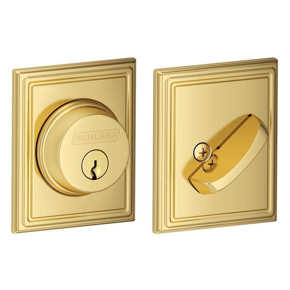 Schlage Accent Satin Nickel Lever and Single Cylinder Deadbolt 1-3/4 FB50NVACC619 - Inhomebuy