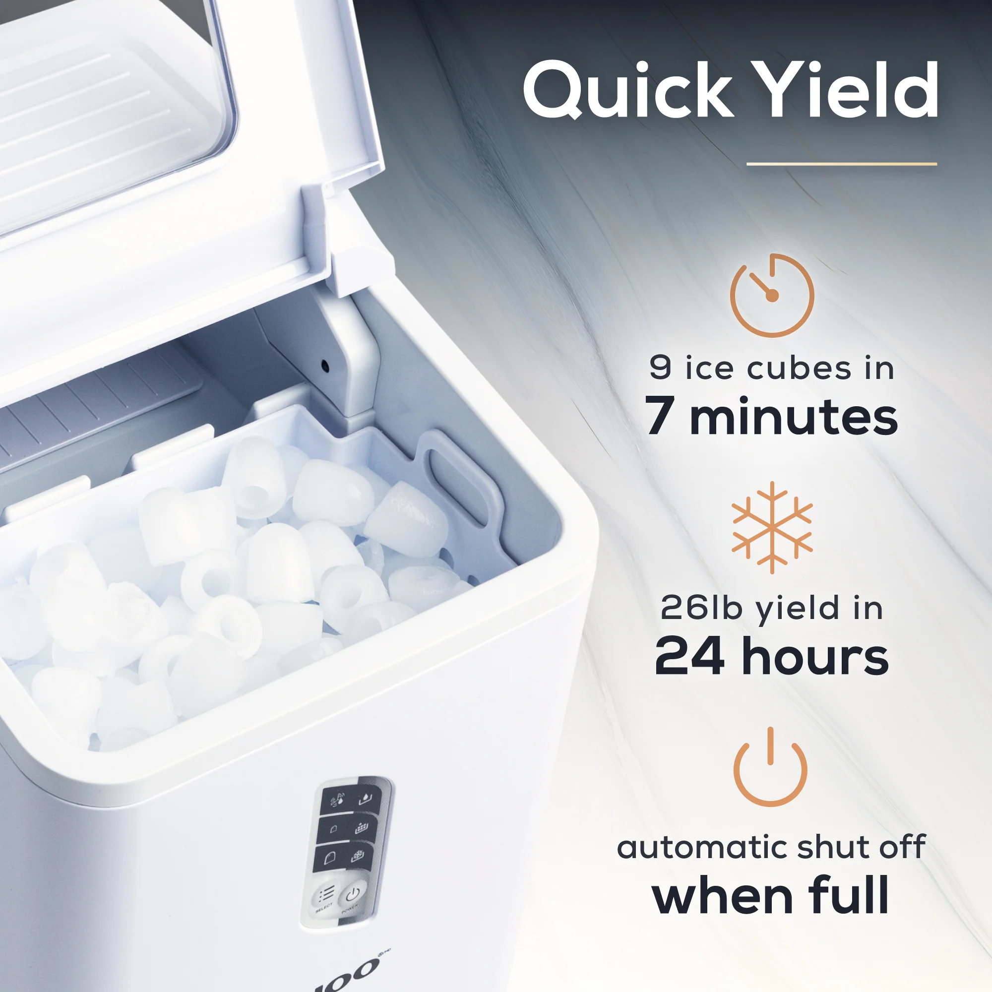 Igloo Automatic Self-Cleaning 26-Pound Ice Maker - Inhomebuy