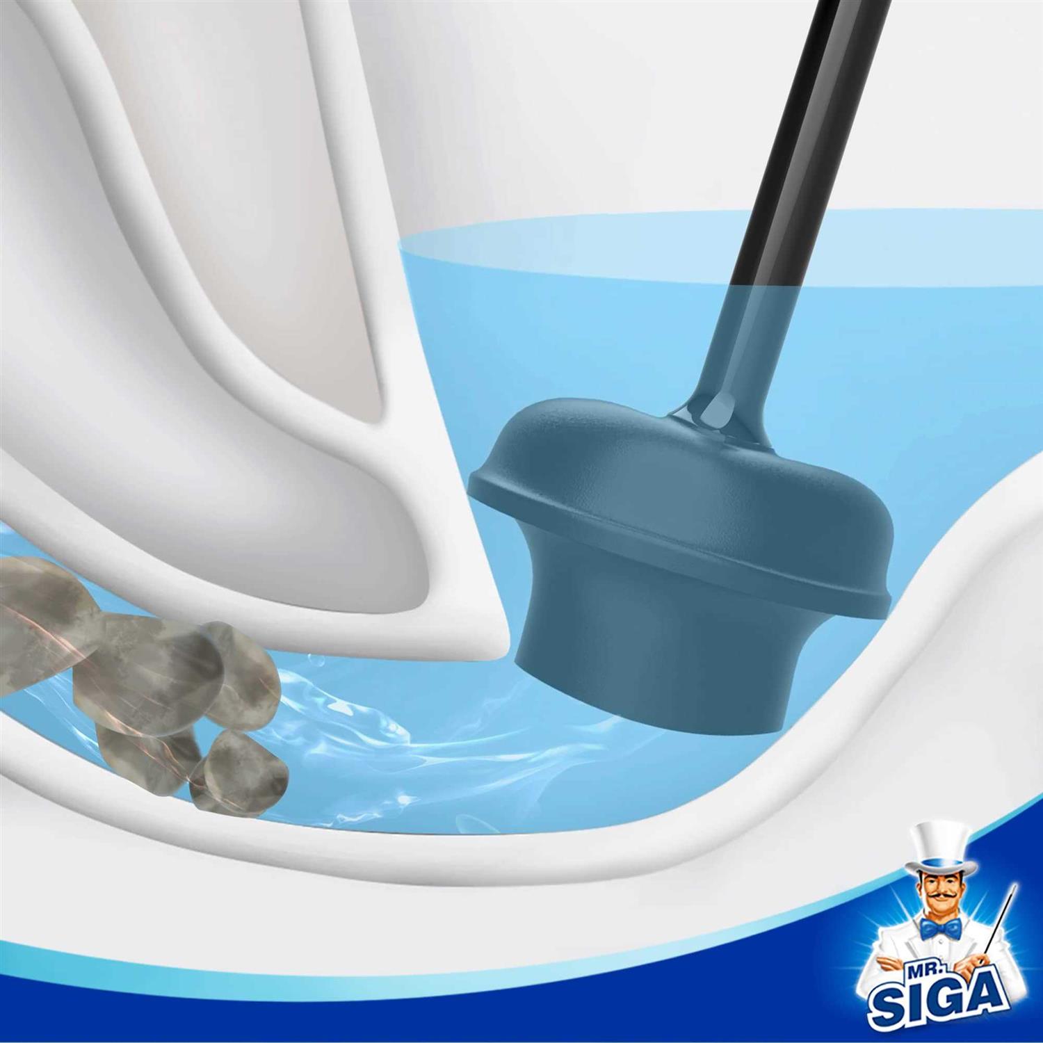 MR.SIGA Toilet Plunger and Bowl Brush Combo for Bathroom Cleaning - Inhomebuy