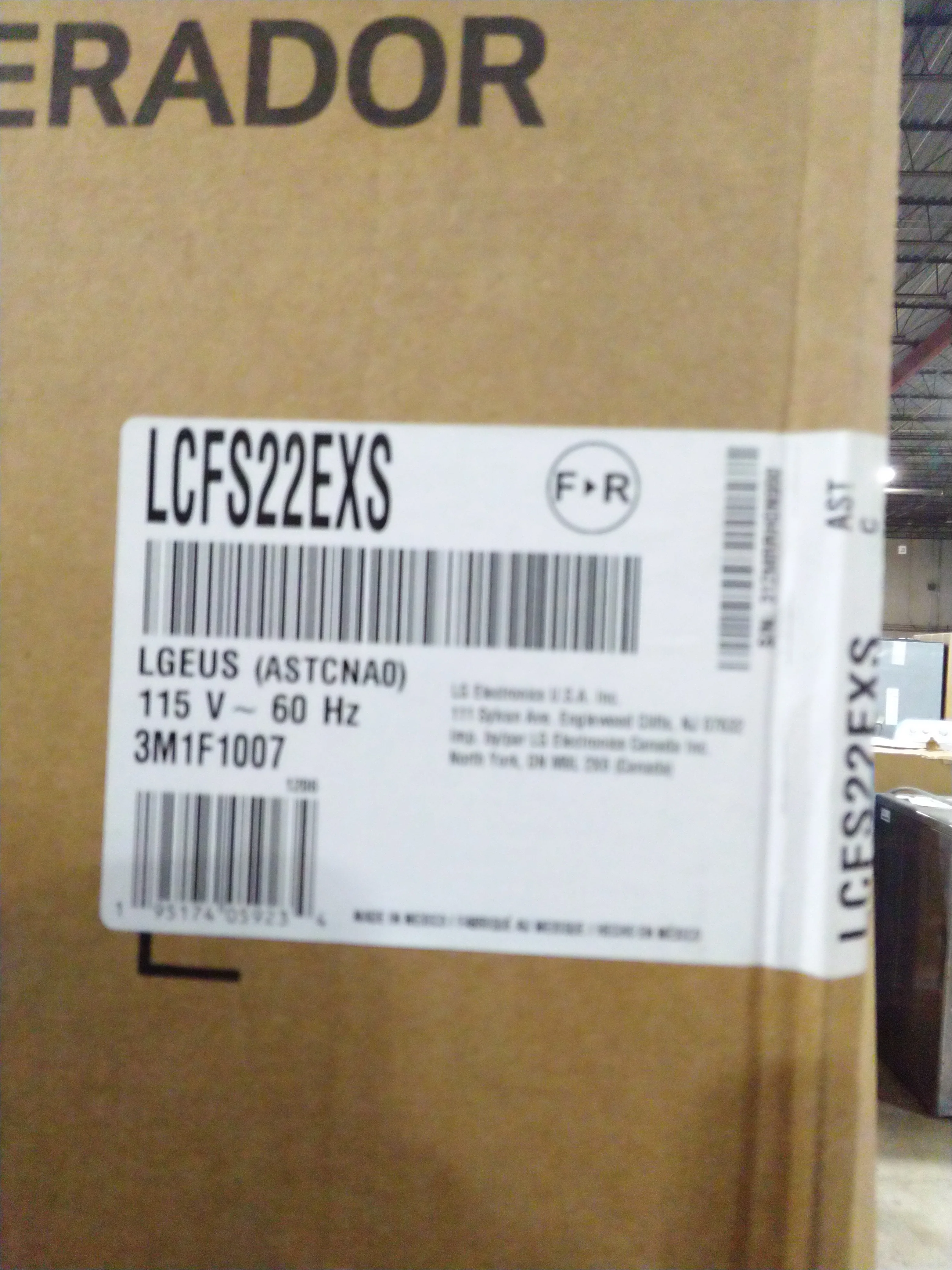 LG 30 in. 22 cu. ft. Stainless Steel French Door Refrigerator - LCFS22EXS - Inhomebuy