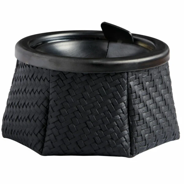 Ashtray Rattan �?Nero - Inhomebuy