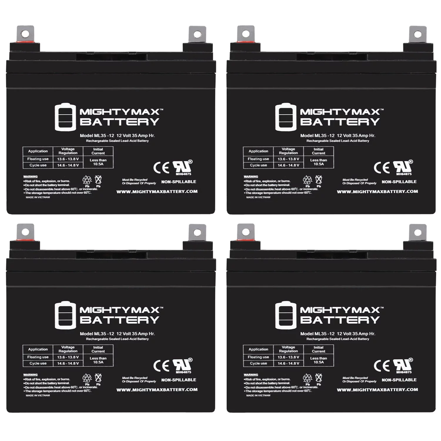 12V 35AH SLA Battery for John Deere Tractor Riding Mower - Inhomebuy