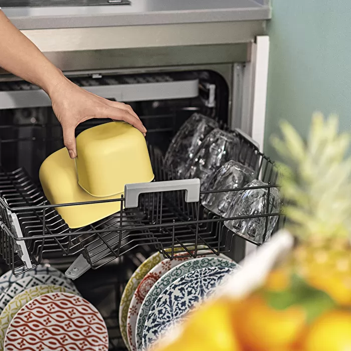 S STORE&MORE - Deep airtight fridge/freezer/microwave containers Ochre  750cc - Inhomebuy