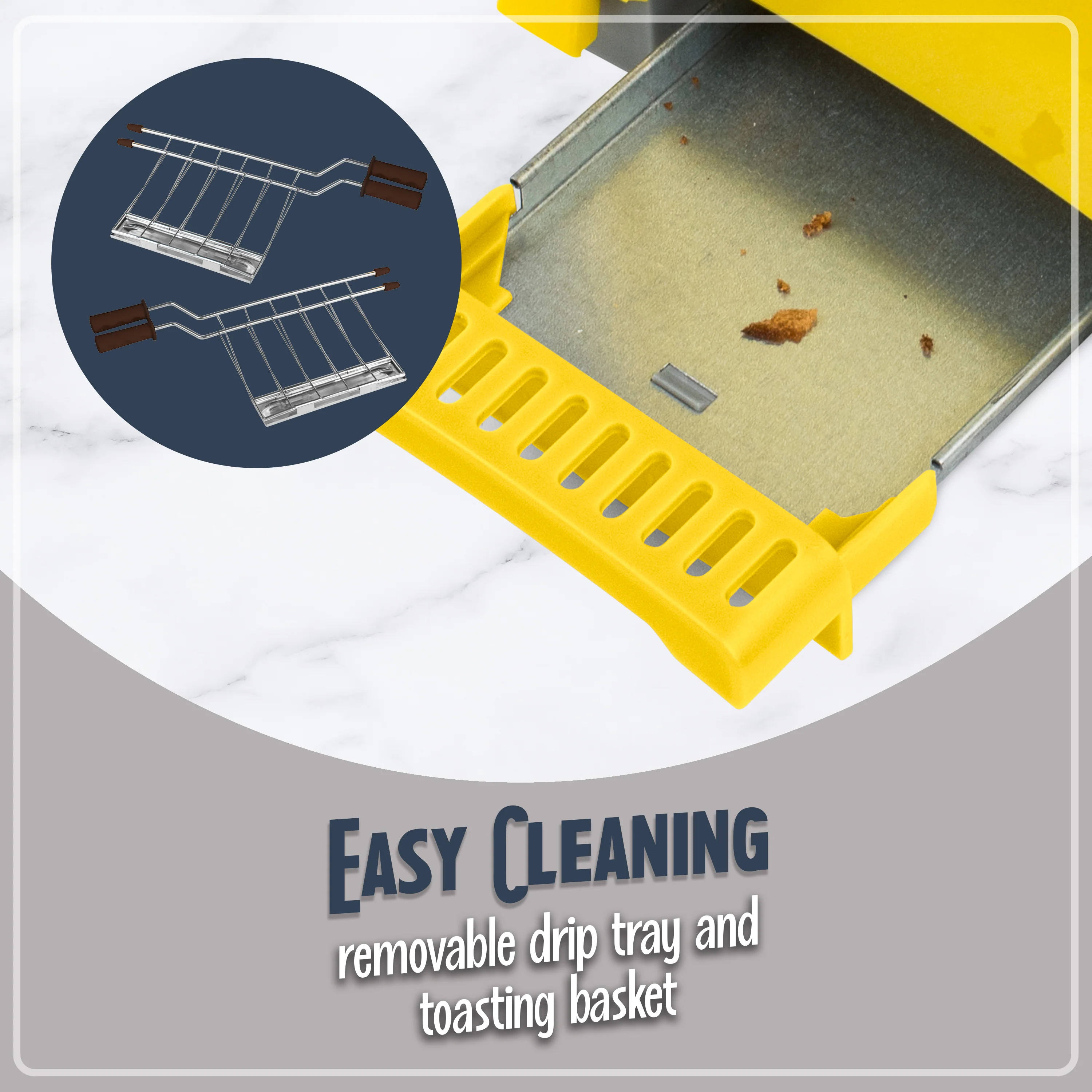 Deluxe Grilled Cheese Sandwich Toaster with Toasting Baskets with Extra Wide Slots - Inhomebuy