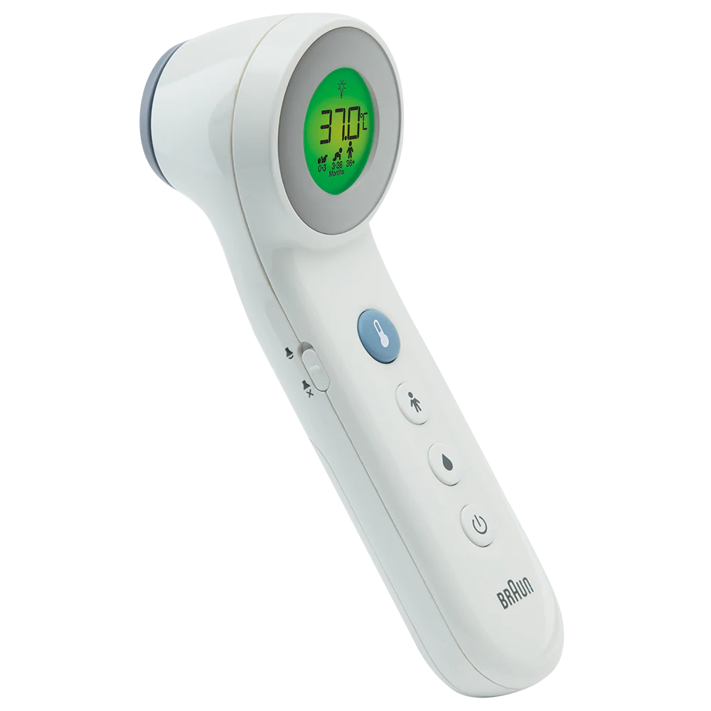 Braun Forehead Thermometer No Touch, incl 2x AA batt | BNT400CA - Inhomebuy