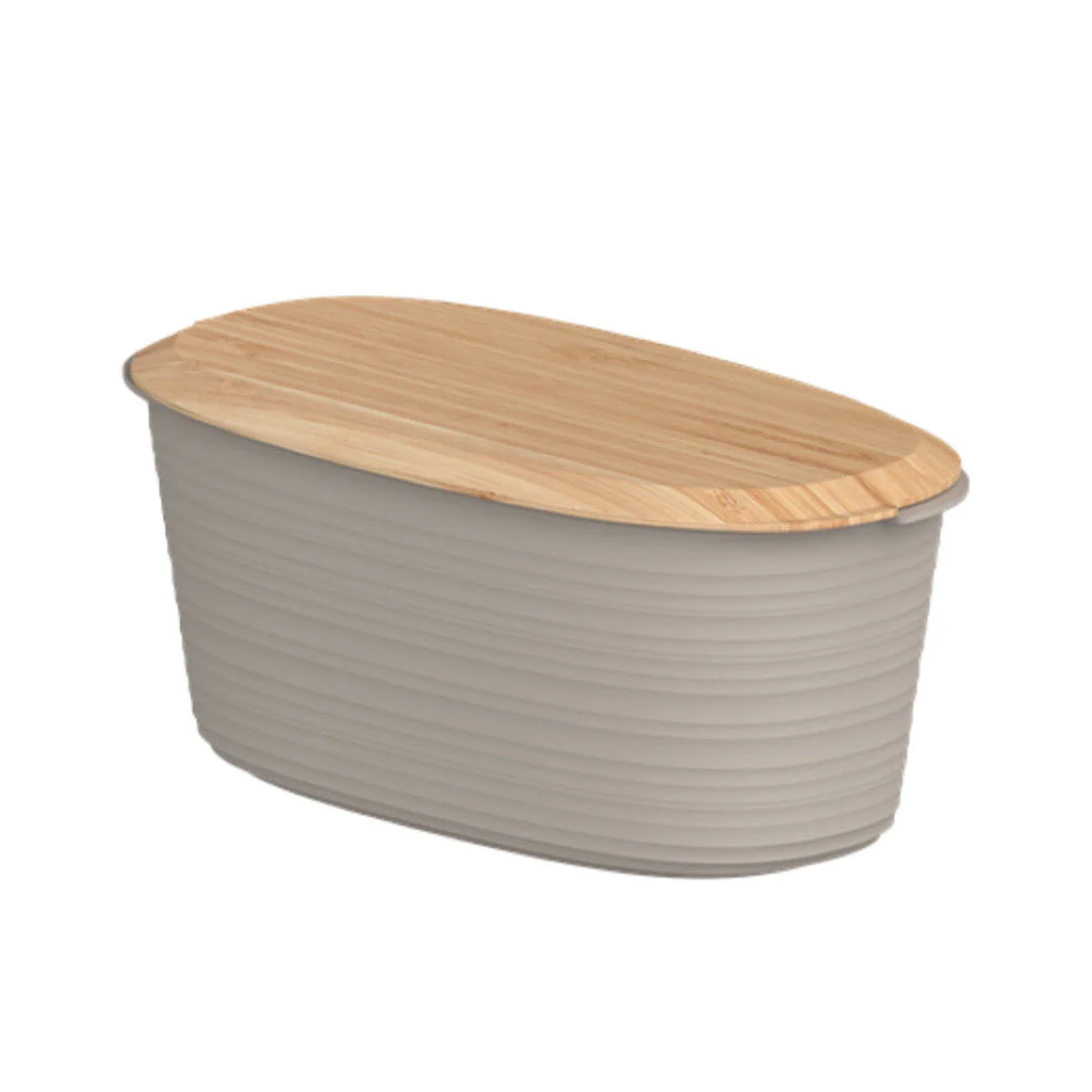 Container for bread and confectionery Taupe - Inhomebuy