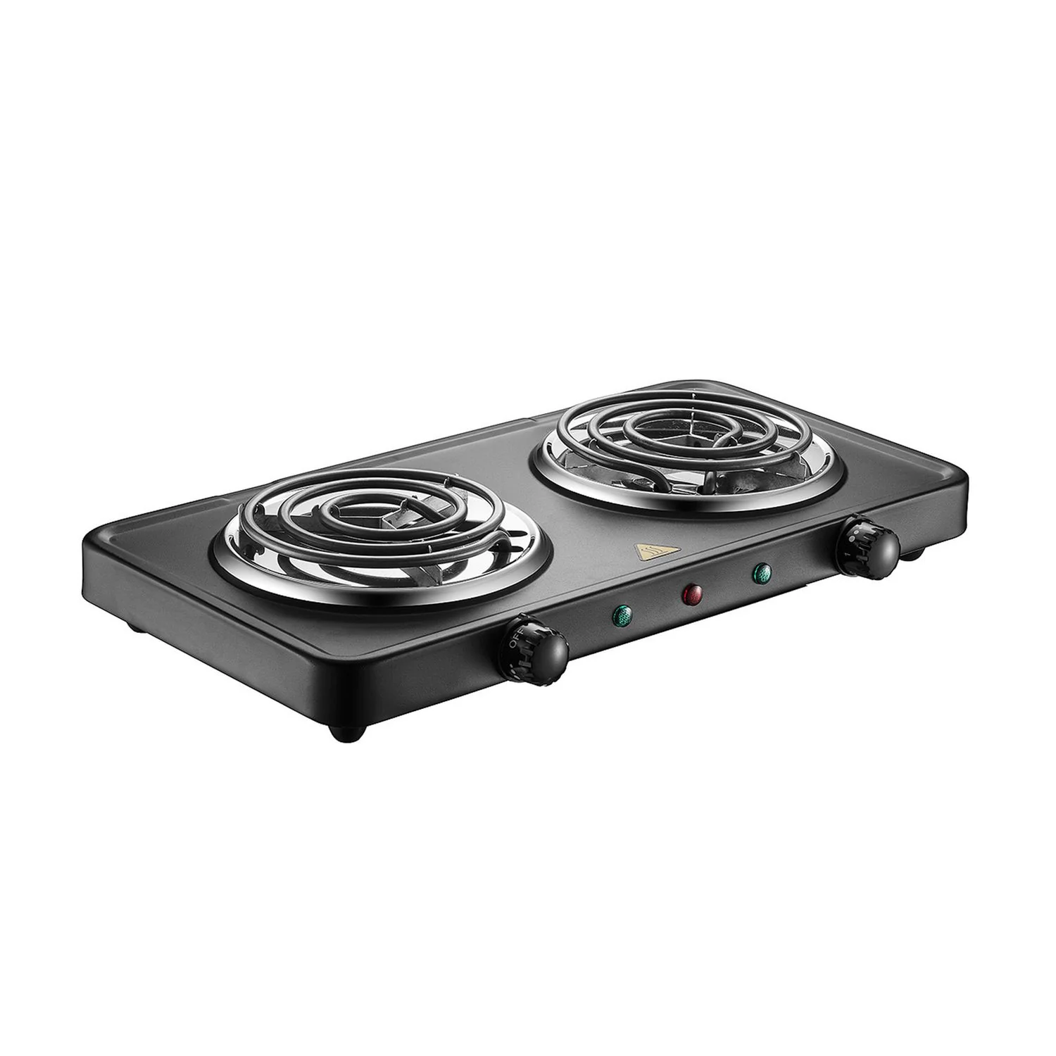 Salton HP-1941 Electric Range Double Burner, 1800W, black - Inhomebuy
