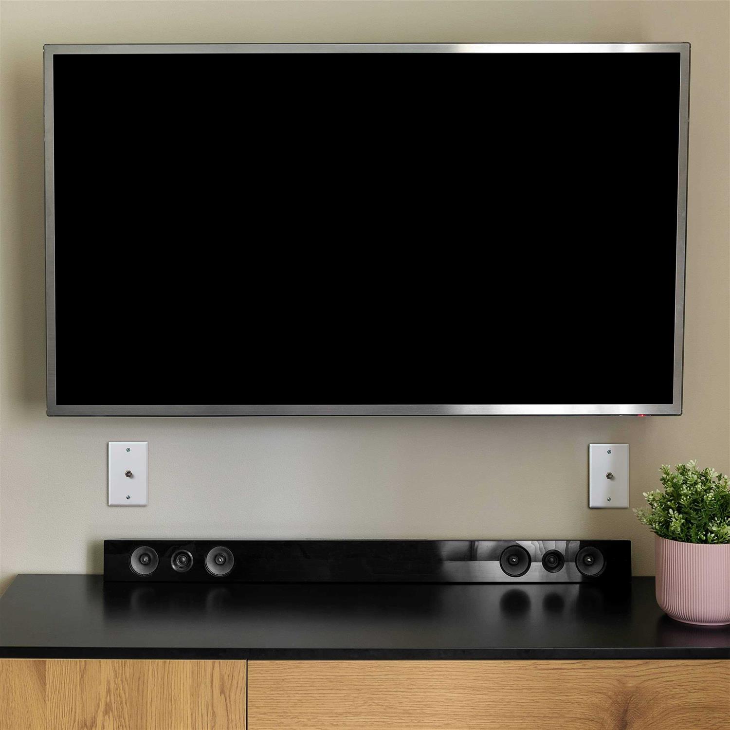 Newhouse Hardware 1-Port TV Cable Wall Plate F Connector - Inhomebuy