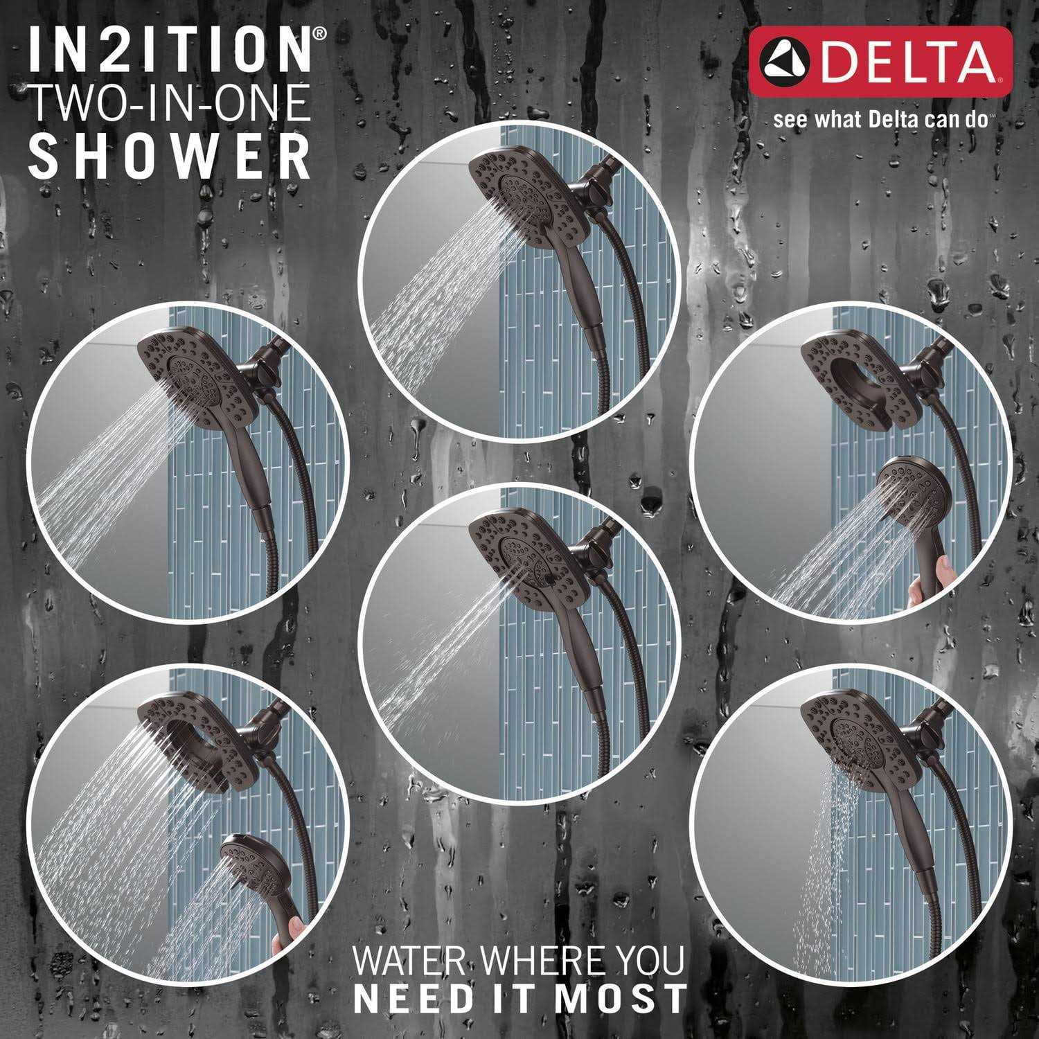 Delta Ashlyn Monitor 17 Series Shower Trim with In2ition - Inhomebuy