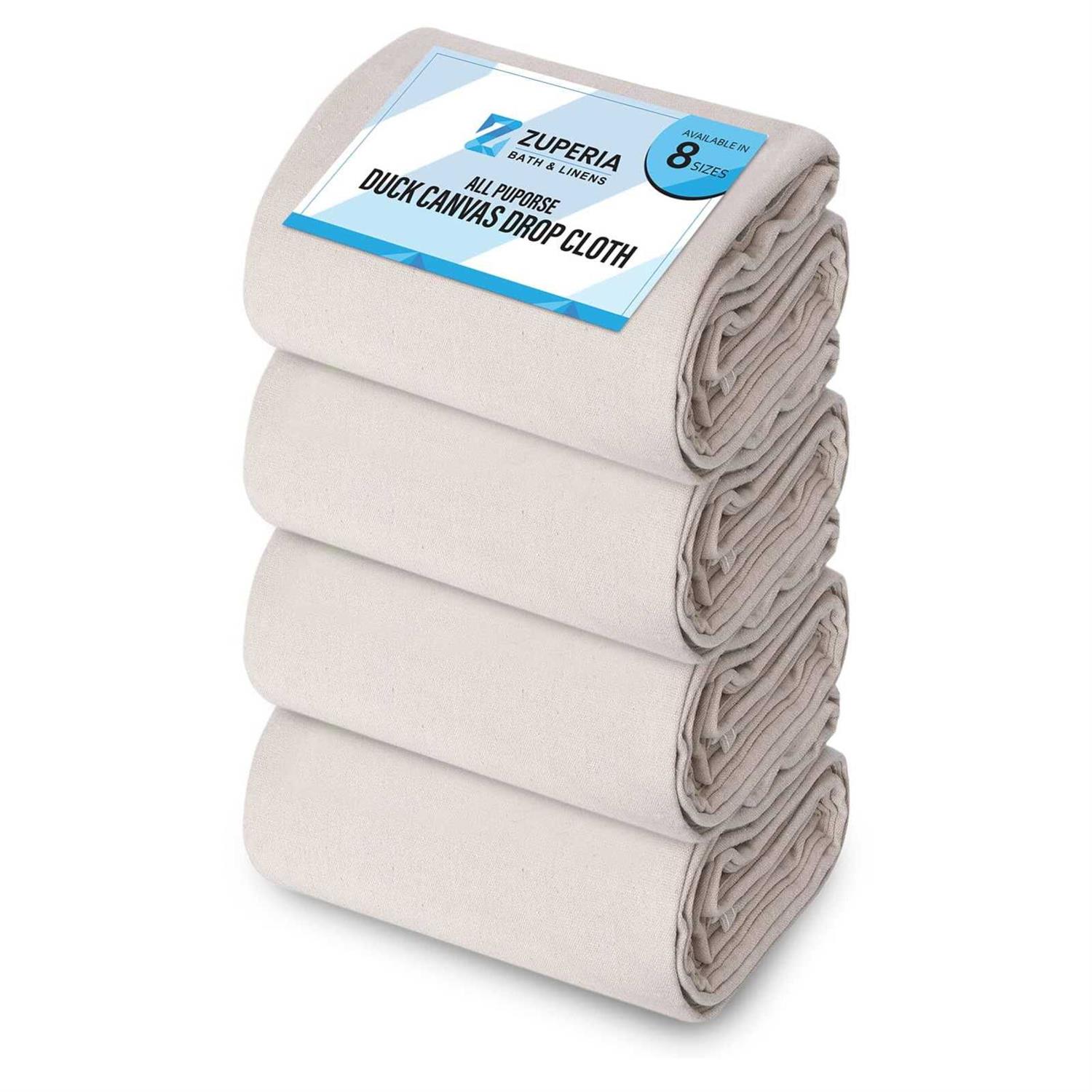 Zuperia Canvas Drop Cloth for Painting Pure Cotton Painters Drop Cloth for Painting - Inhomebuy