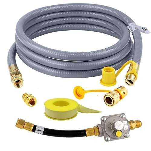 Dozont 710-0003 Natural Gas Conversion Kit Compatible with Kitchen-aid Propane Gas Grill Conversion, 710-0003 Natural Gas Hose and Regulator - Inhomebuy
