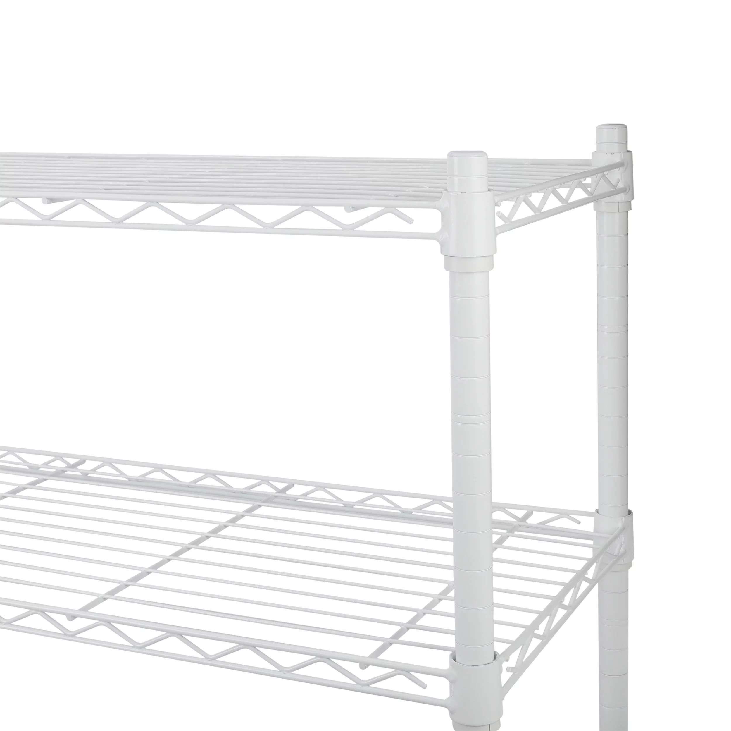 Hyper Tough 4-Tier Wire Shelf Unit, White, Garage Storage, Storage Rack, Adult - Inhomebuy