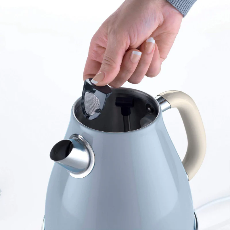 Vintage Electric Kettle Blue 1.7L 2000W - Inhomebuy