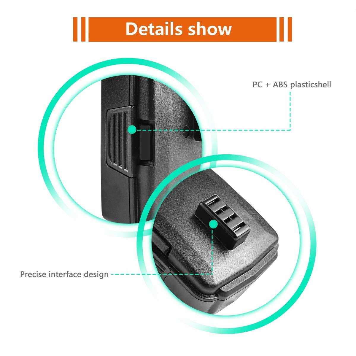 Upgraded 3500mAh 2Pack 14.4V Replacement Battery for Black & Decker Firestorm PS140 14.4 Volt PS3600 FS1462F CRS144 Pod Style Power Tool Battery - Inhomebuy