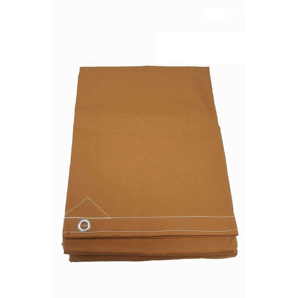 Mytee Products Tan Canvas Tarp 12oz Heavy Duty Water Resistant - Inhomebuy