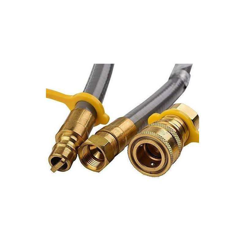 GASPRO 1lb Propane Tank Adapter 20lb to 1lb Converter Hook Up Small Propane Tanks When 20lb Ran Out - Inhomebuy