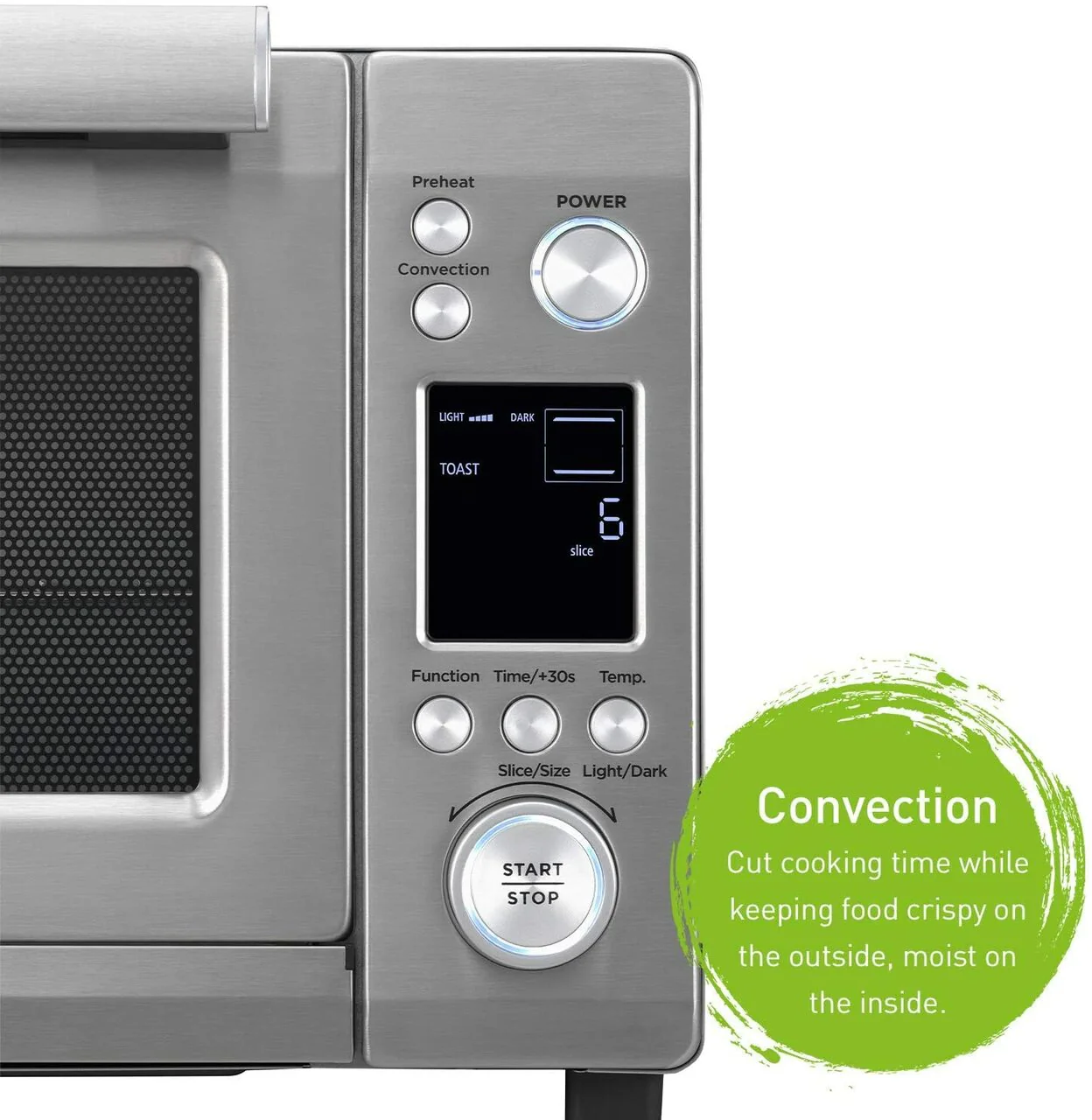 Panasonic 0.9 cu.ft. Instant Heat Convection Toaster Oven with Double Infrared and Metal Heater | NBG251 - Inhomebuy