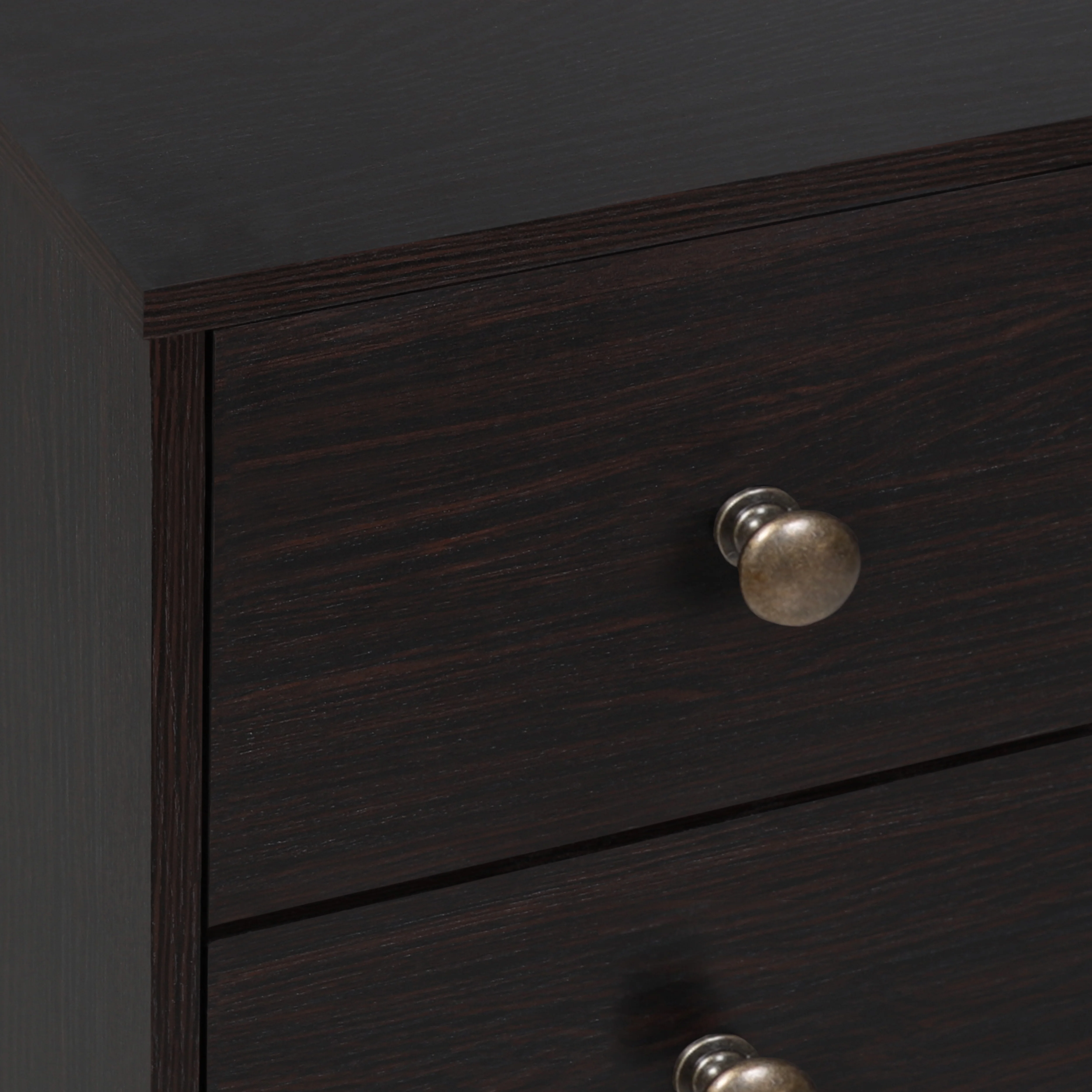 VEIKOUS 6 Drawer Dresser Chest for Bedroom, Storage Chest of Drawers for Closet Organizers, Black - Inhomebuy