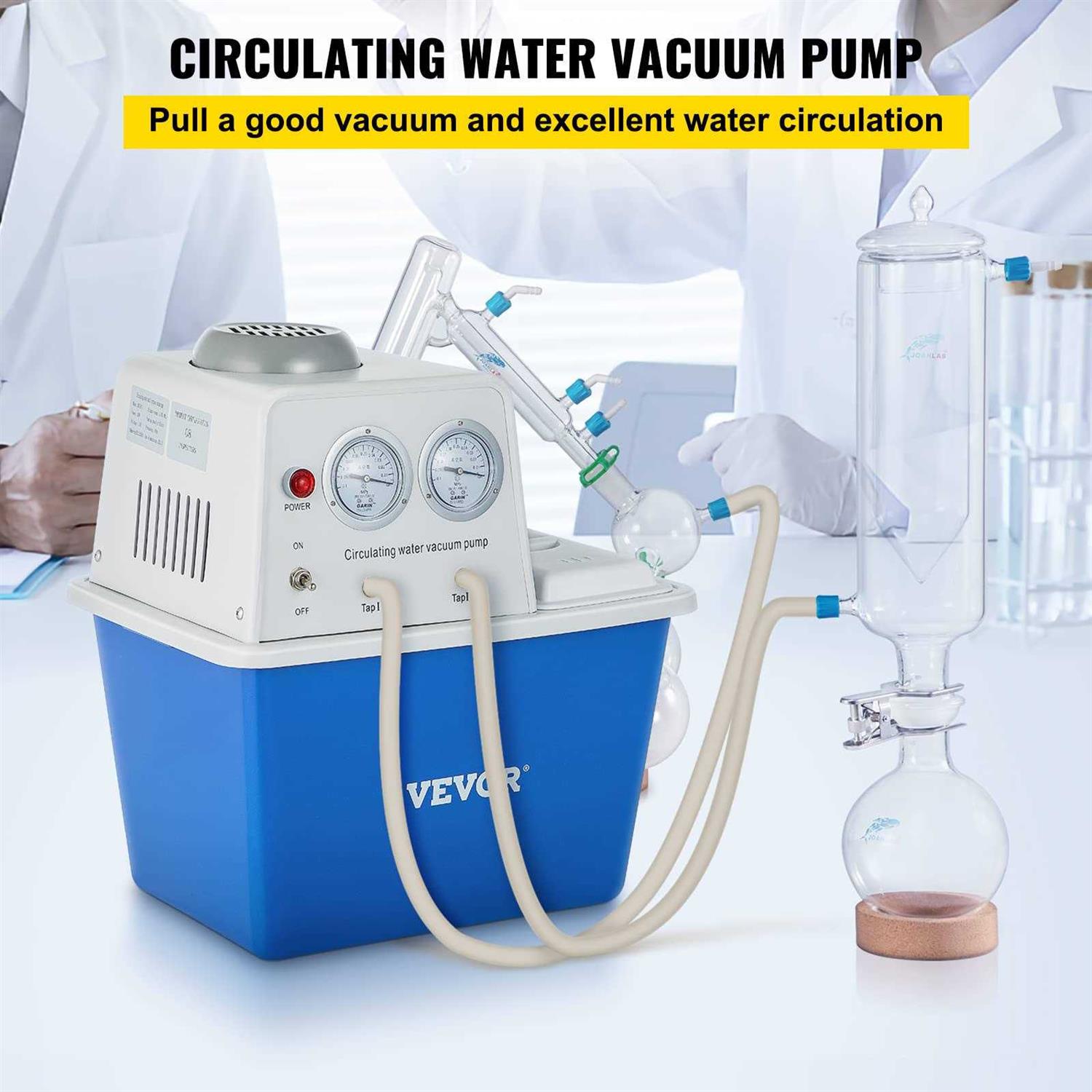 VEVOR Lab Multi-Purpose Water Circulating Vacuum Pump15l with 2 Off - Inhomebuy