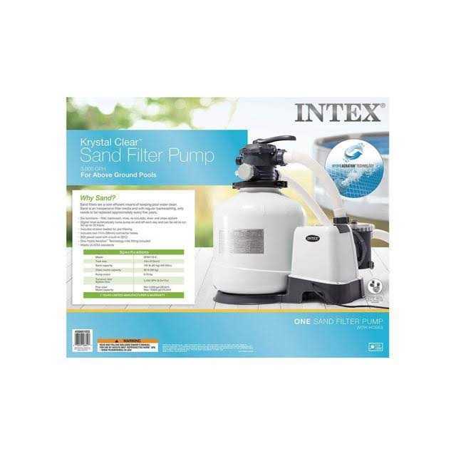 Intex 3000 GPH Sand Filter Pump Above Ground - Inhomebuy