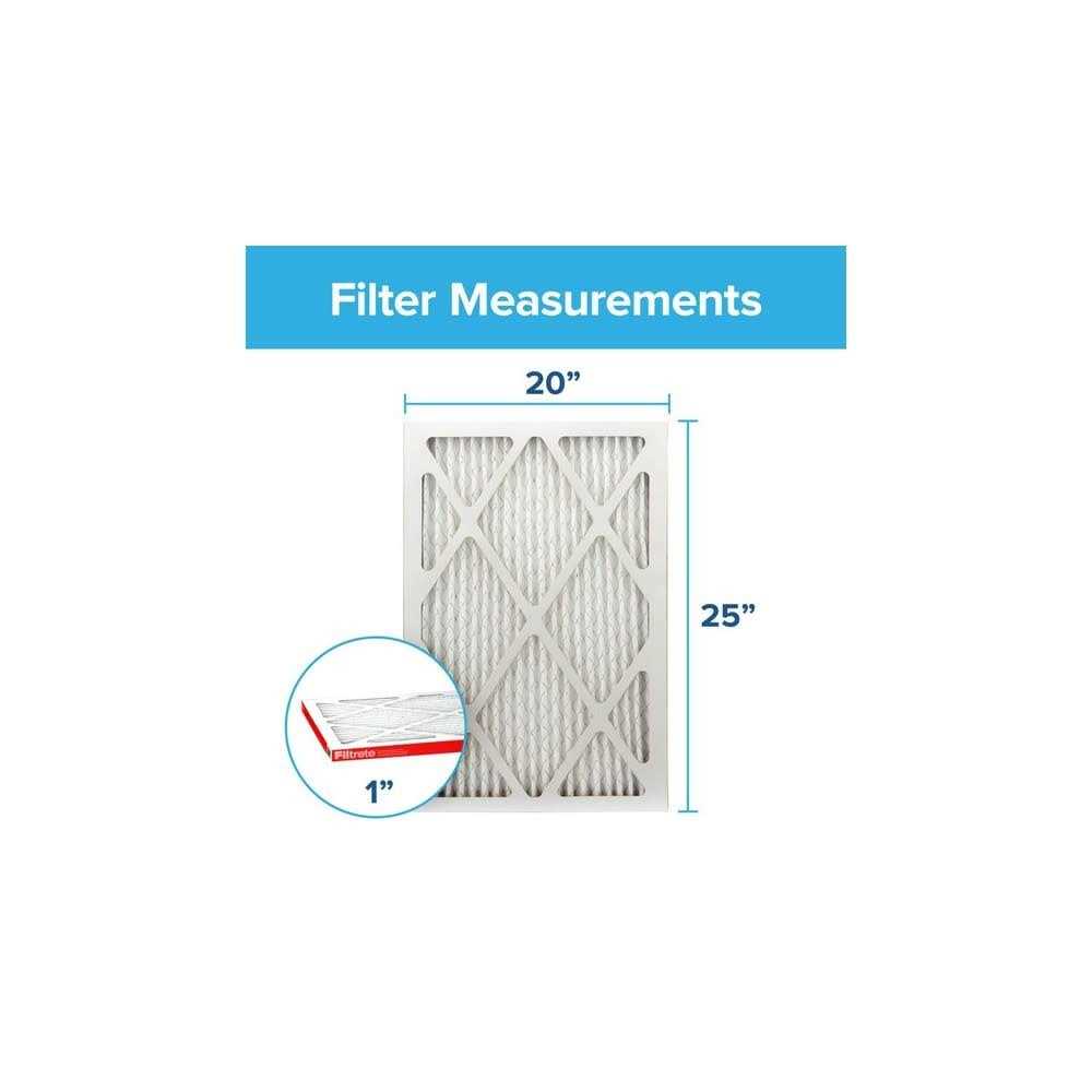 Filtrete 20-in W x 25-in L x 4-in 11 MERV 1000 MPR Allergen Defense Electrostatic Pleated Air Filter LADP03-4-2P-2 - Inhomebuy
