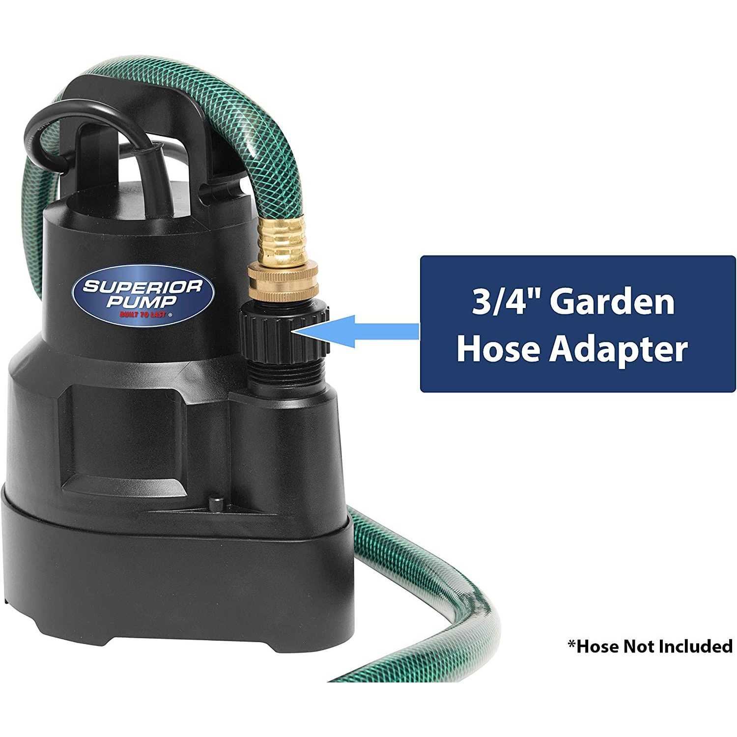 Superior Pump 1/3 HP Submersible Thermoplastic Utility Pump 91330 - Inhomebuy