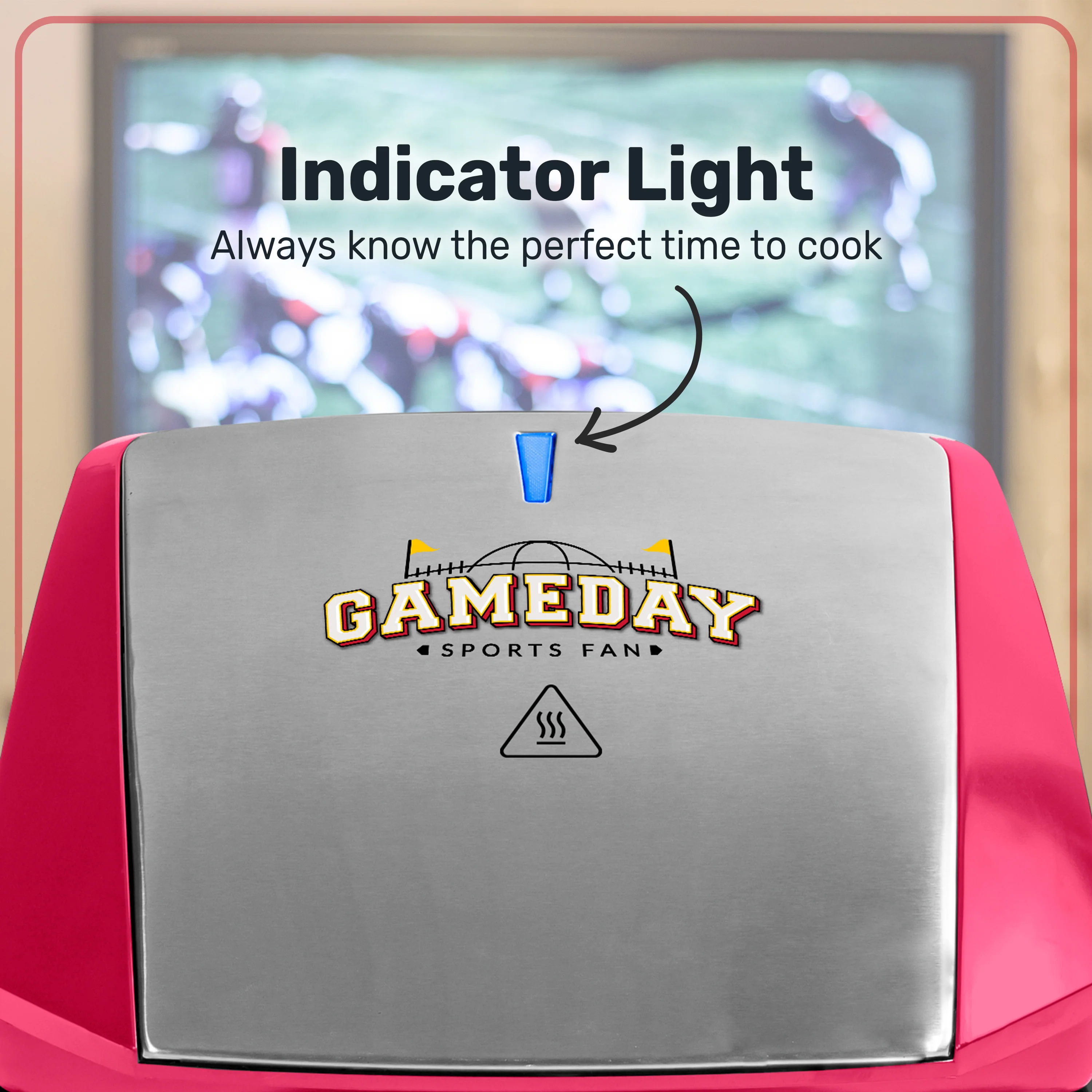 Nostalgia Game Day Sausage and Brat 5 Link Electric Grill with Oil Drip Tray - Inhomebuy