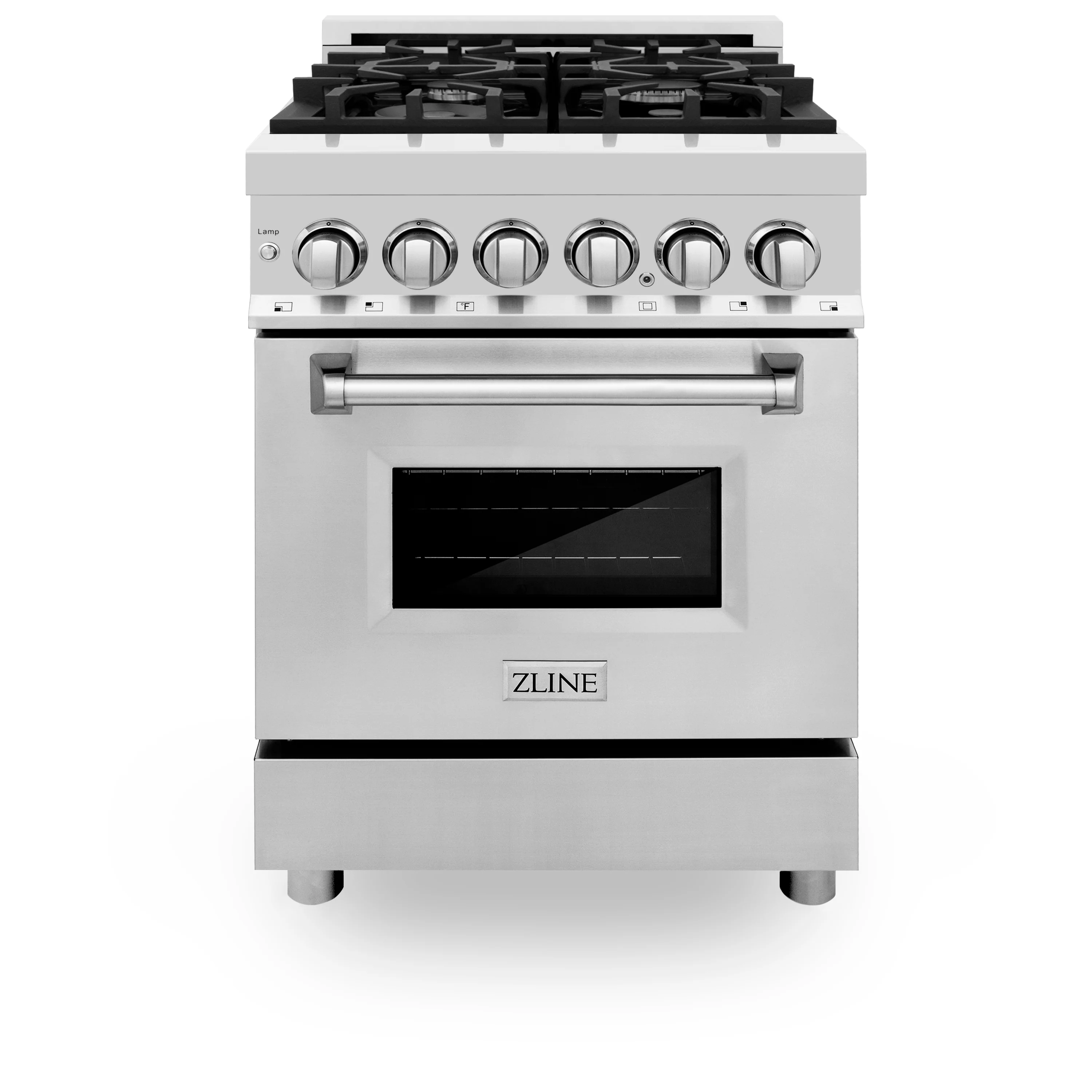 ZLINE 24 in. Professional Gas Burner/Electric Oven Stainless Steel Range, RA24 - Inhomebuy