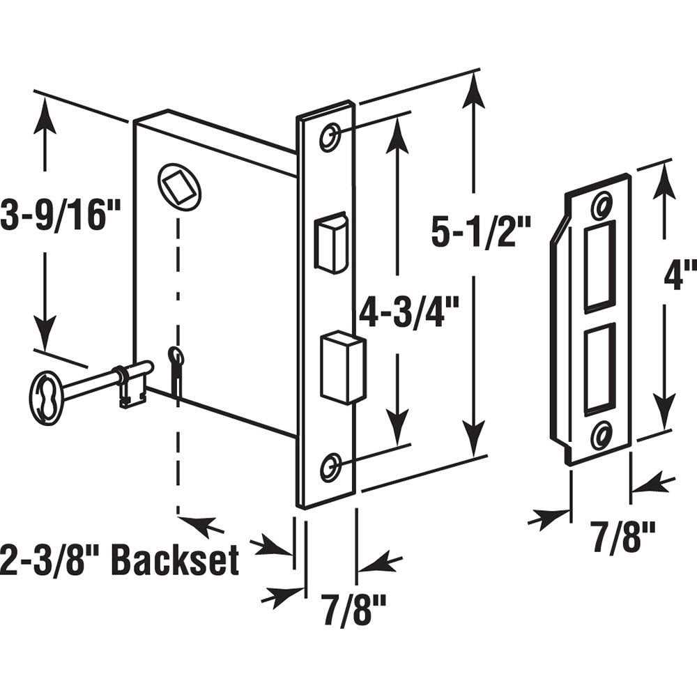 Prime Line E 2014 Mortise Lock - Inhomebuy