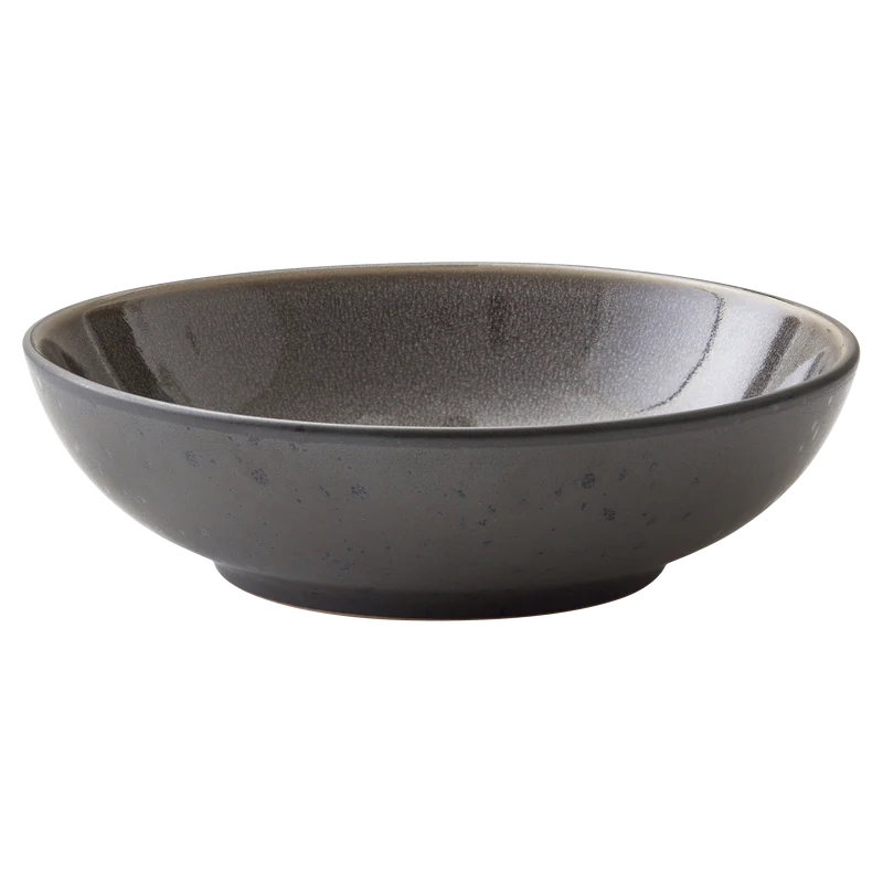 Pasta Bowl 20cm Black Grey Bitz - Inhomebuy