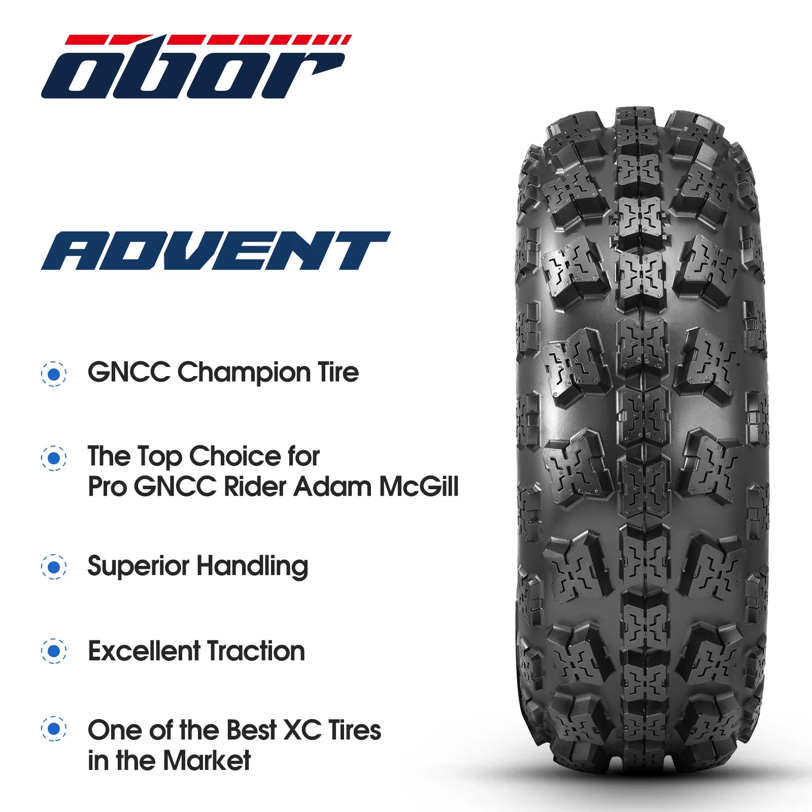 OBOR Advent 20x11-9 20x11x9  ATV Tires 6 Ply GNCC TiresAll Terrain Race Tires Set of 2 - Inhomebuy