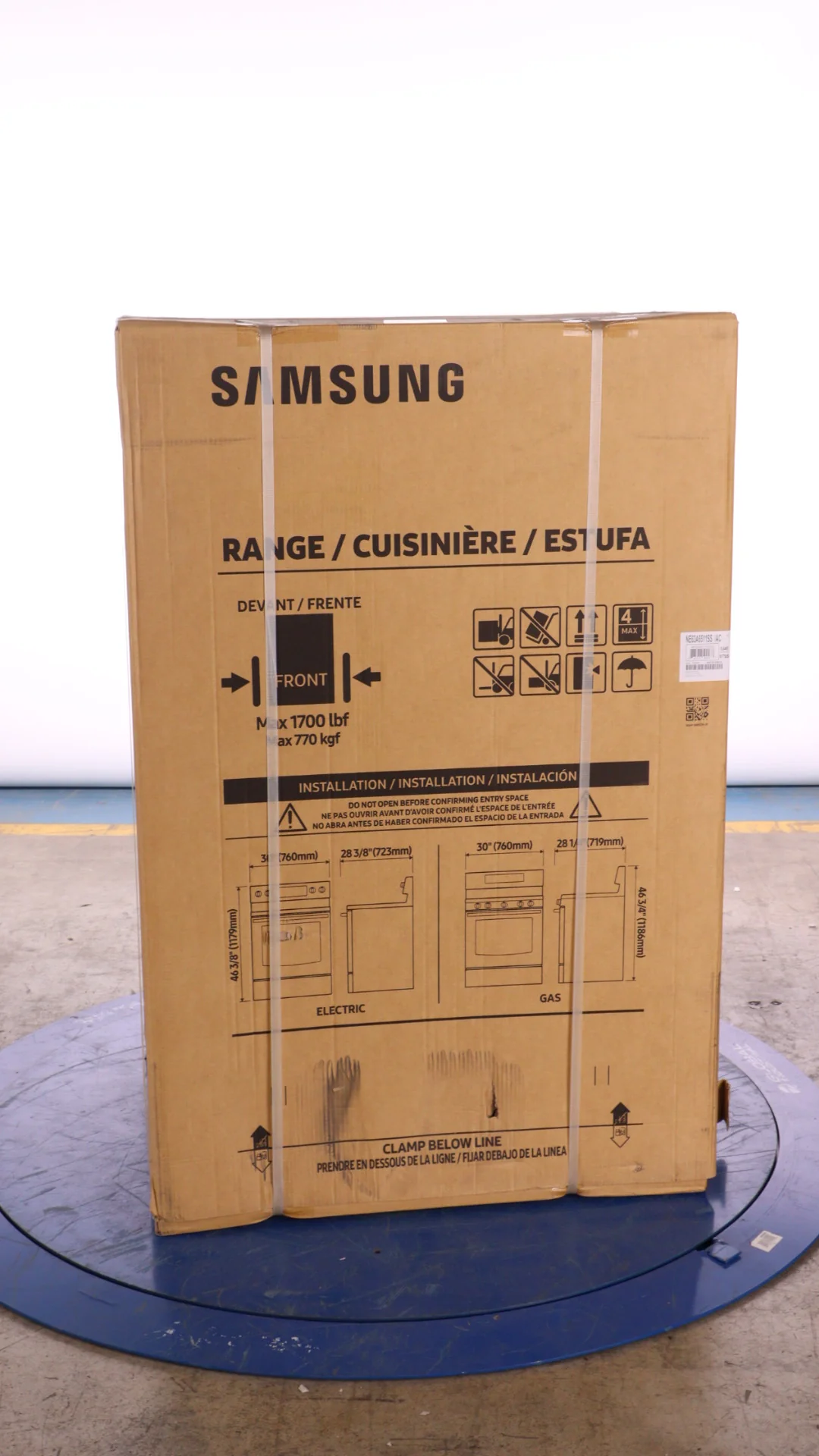 SAMSUNG 30 IN. 6.3 CU. FT. STAINLESS STEEL ELECTRIC RANGE WITH AIR FRY AND BUILT-IN WI-FI - NE63A651 - Inhomebuy