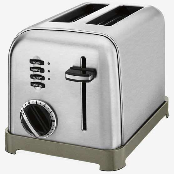 Cuisinart MetalClassic Toaster: 2-slice, brushed s/s | CPT-160C - Inhomebuy