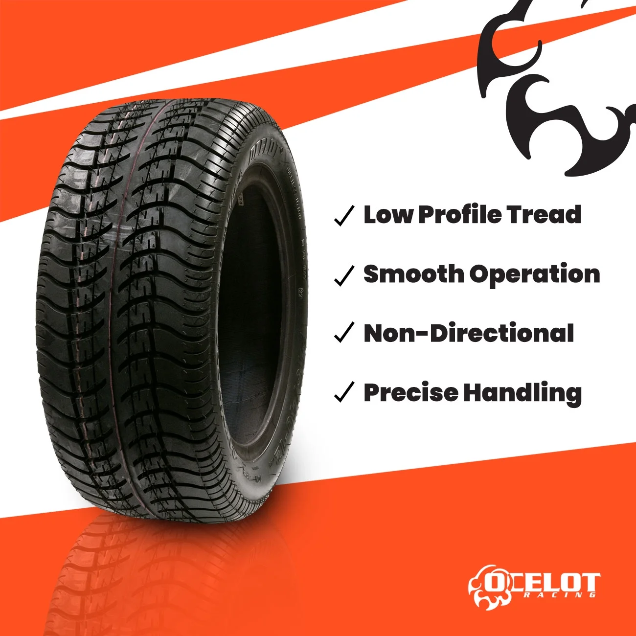 215/40-12 Ocelot Course Pro Golf Cart Tire - Inhomebuy