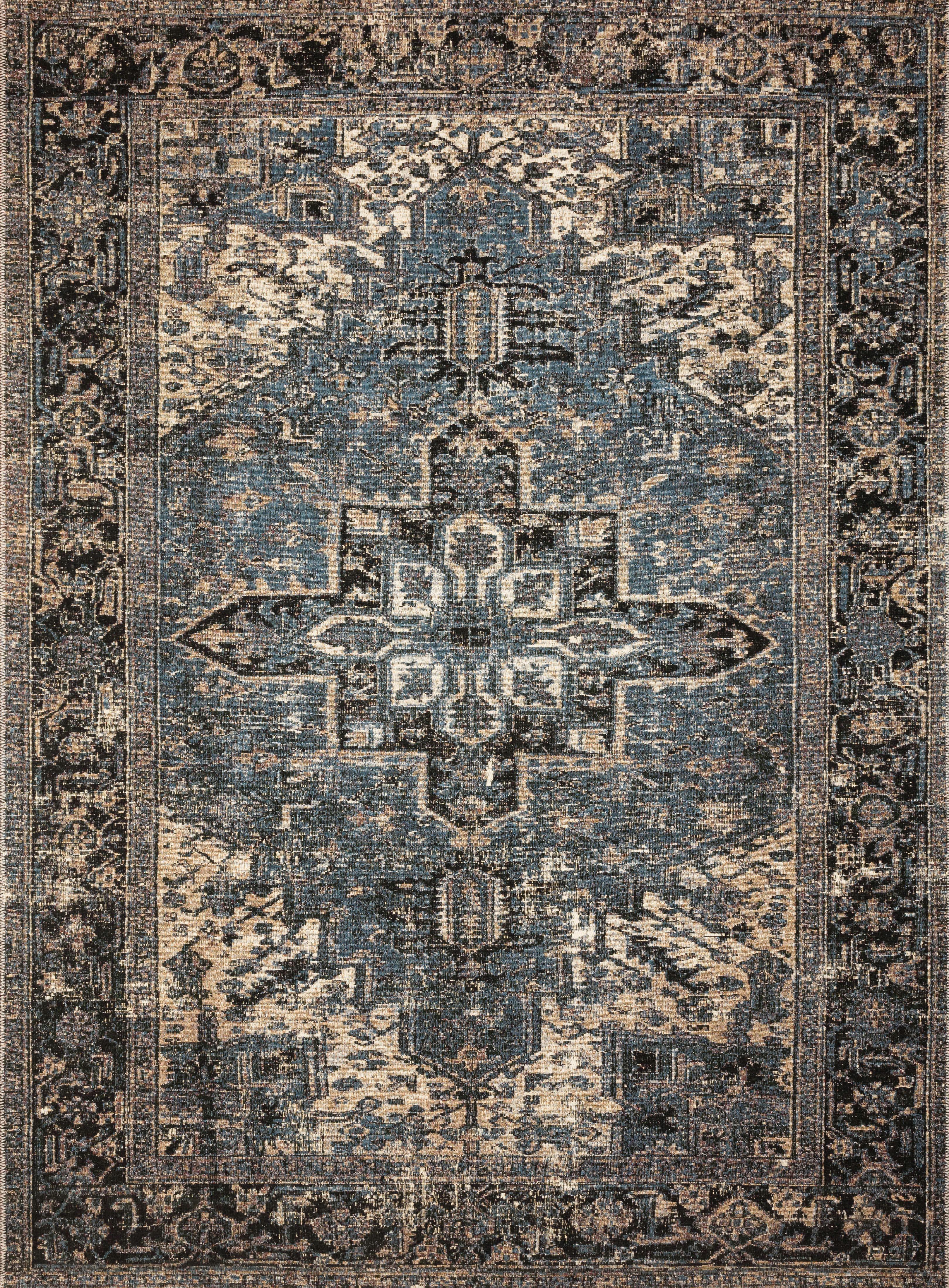 Loloi Rugs Sebastian Collection Rug in Ocean, Midnight - 10'6