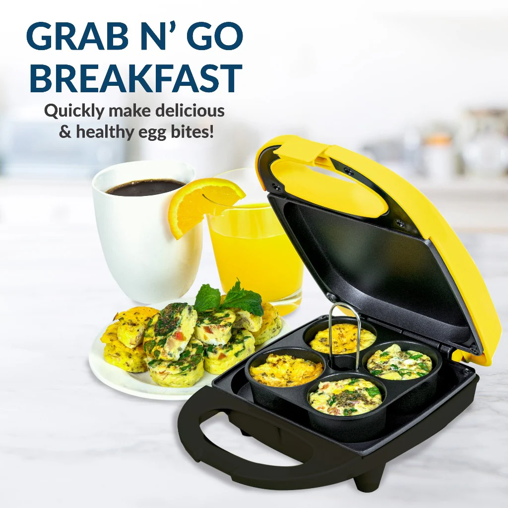 MyMini Personal Breakfast Bites Maker, Yellow - Inhomebuy