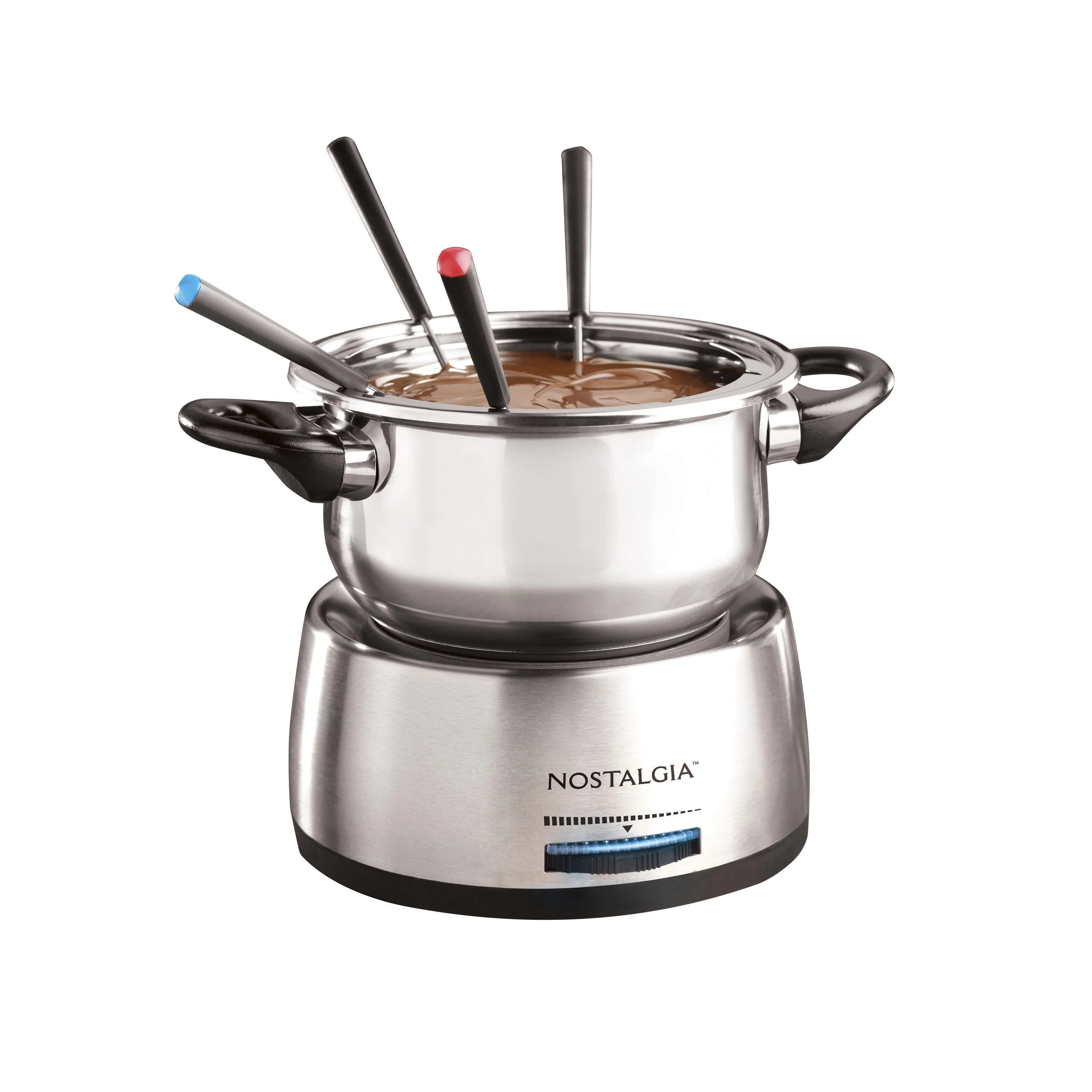 6-Cup Stainless Steel Electric Chocolate & Cheese Fondue Pot - Inhomebuy