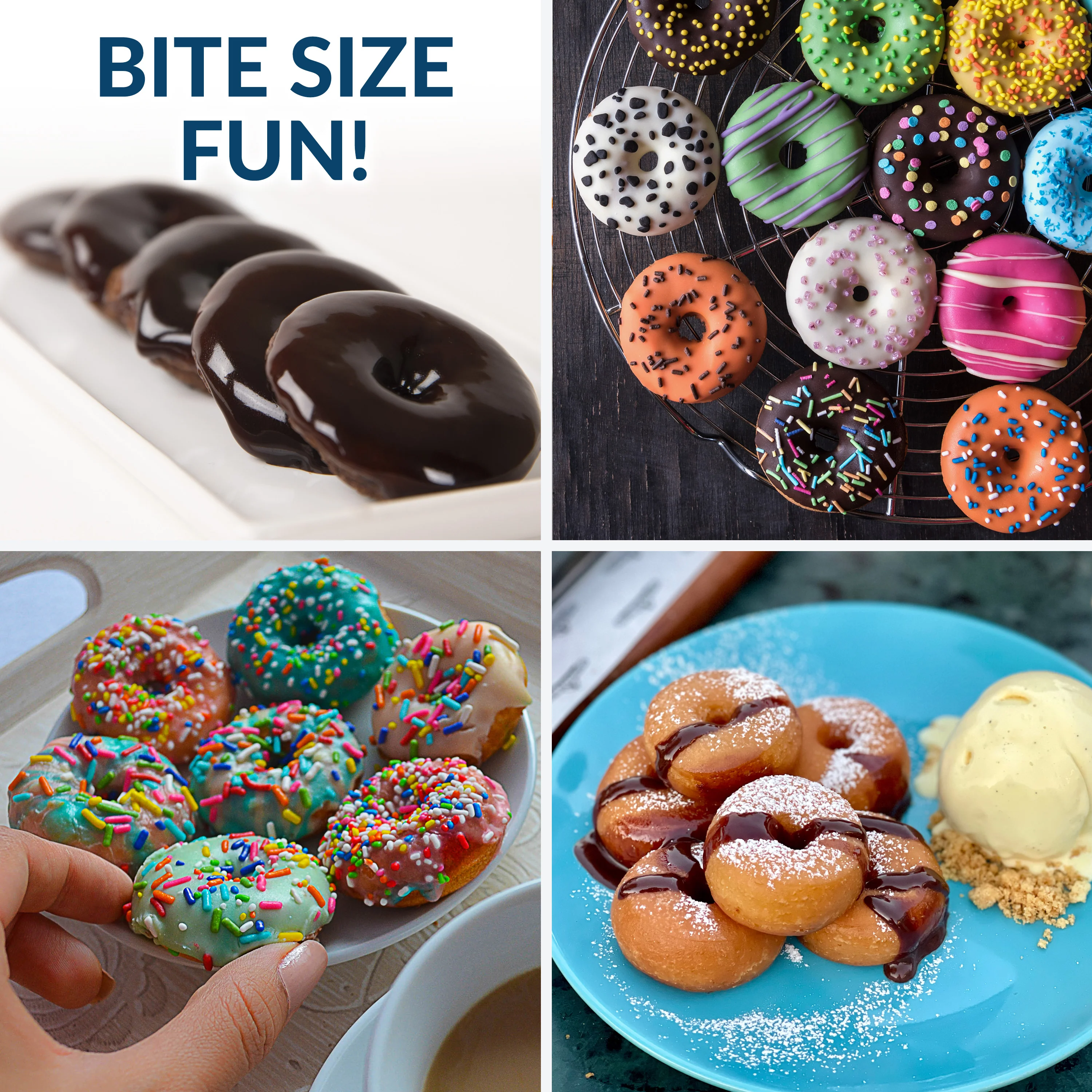 MyMini Orbital Donut Maker, Blue - Inhomebuy