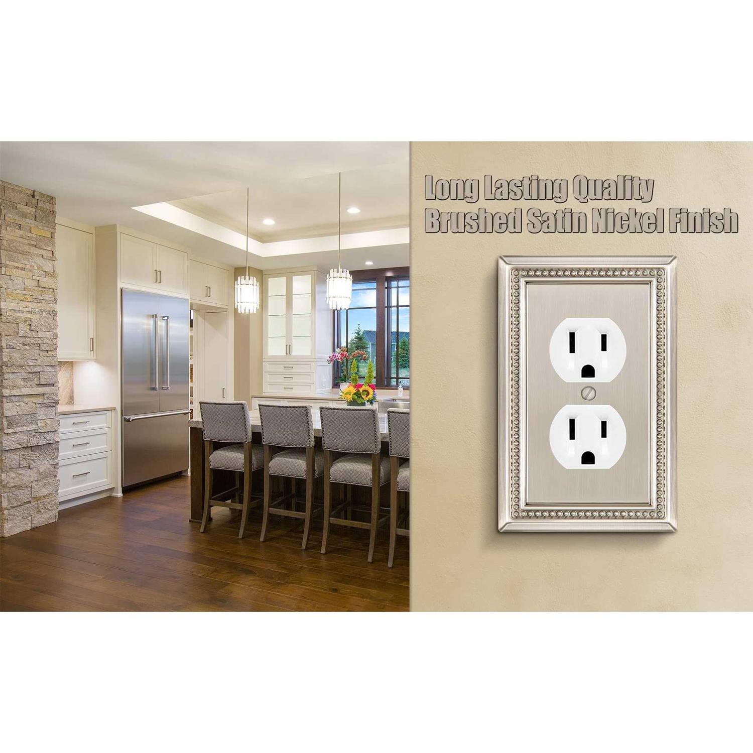 Henne Bery Sunken Pearls Decorative Wall Plate Switch Plate Outlet Cover - Inhomebuy
