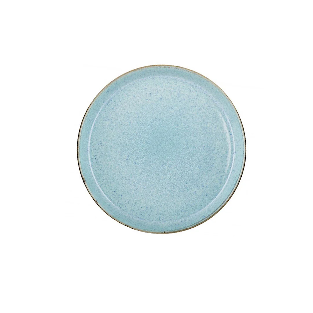 Stoneware Gastro Plate 21 cm Grey /Light blue - Inhomebuy