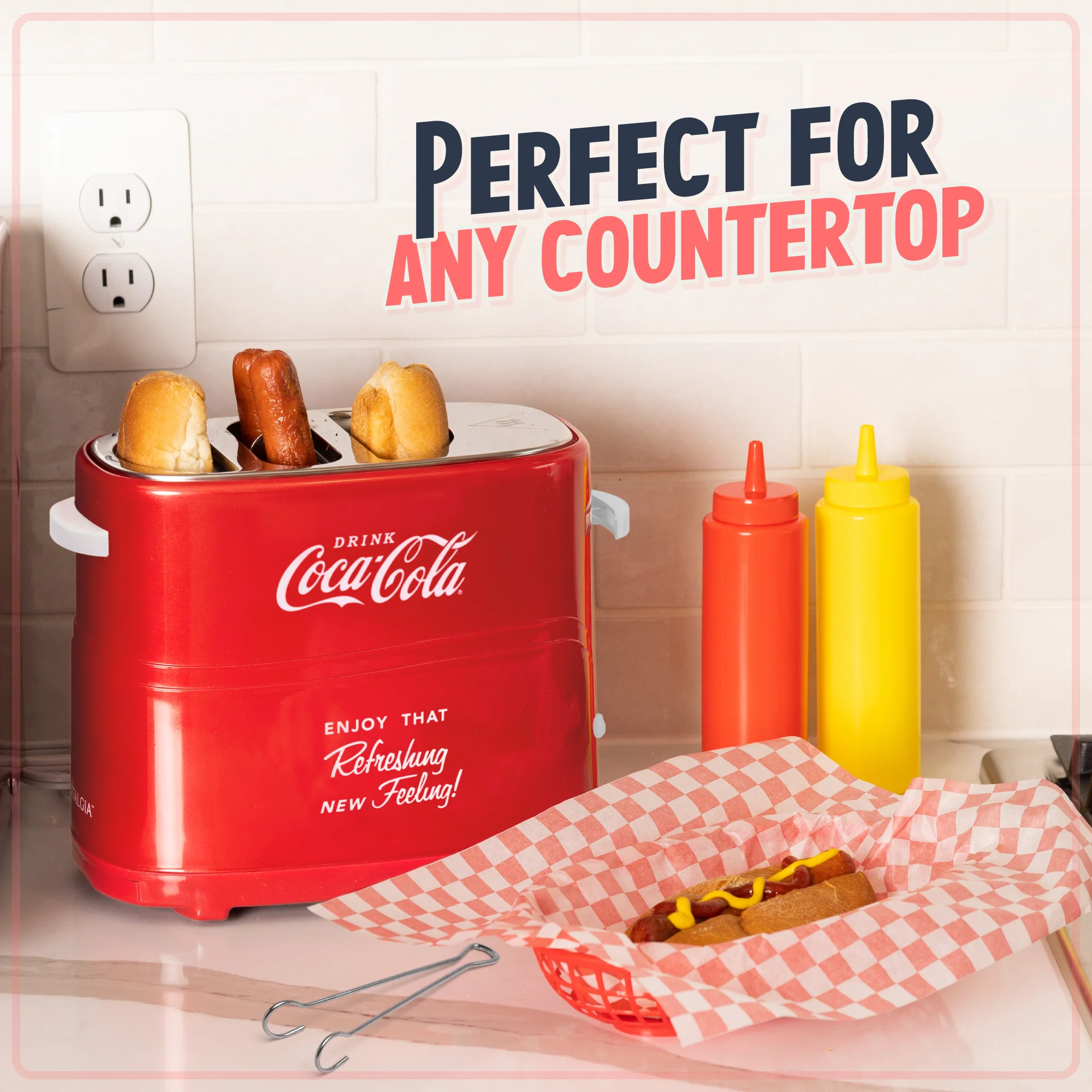 Coca-Cola® Pop-Up Hot Dog Toaster - Inhomebuy