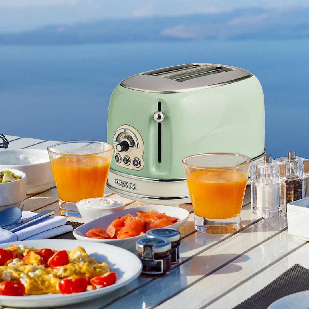 Vintage Toaster 2S Green 810W - Inhomebuy