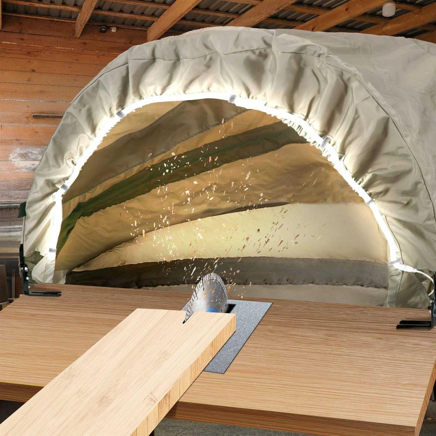 VEVOR Miter Saw Hood 5000-L Dust Solution For Miter Saws Chop Shop Dust Collection - Inhomebuy