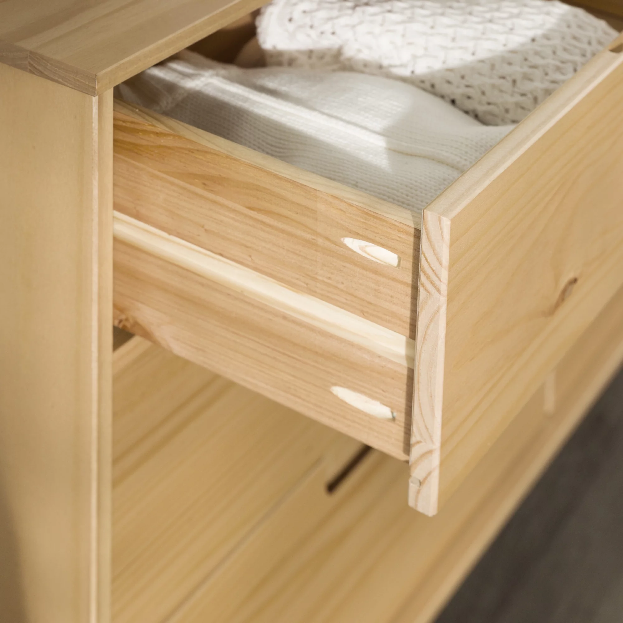 Walker Edison Sonoma 6-Drawer Solid Wood Caramel Dresser - Inhomebuy